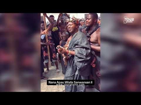 Beautiful Cultural display at the grounds of Asantehemaa burial