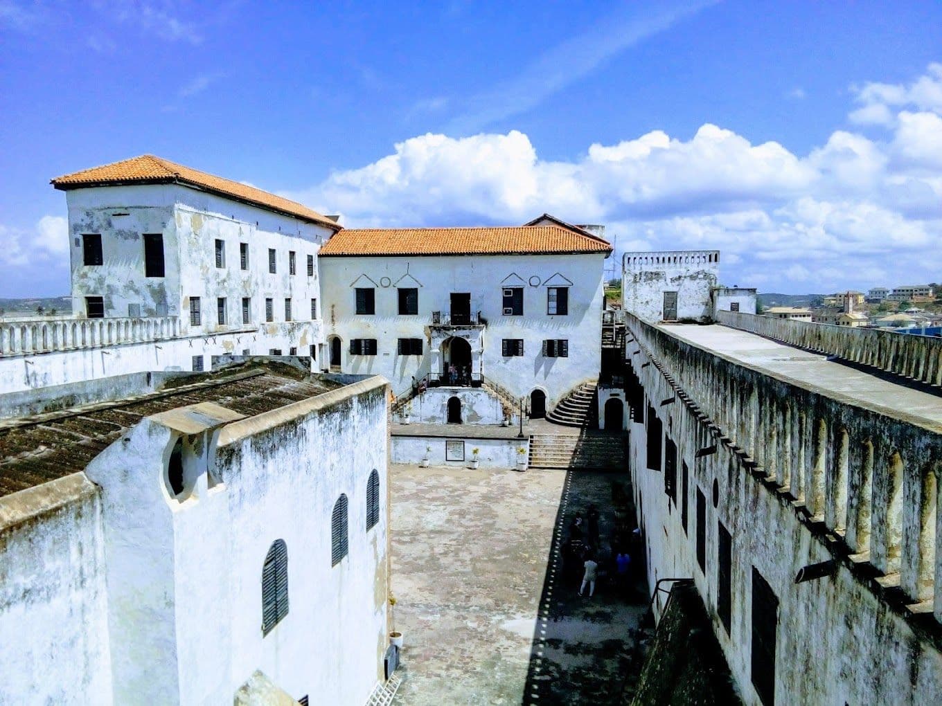Elmina Castle, built in 1482, is the oldest European building south of the Sahara