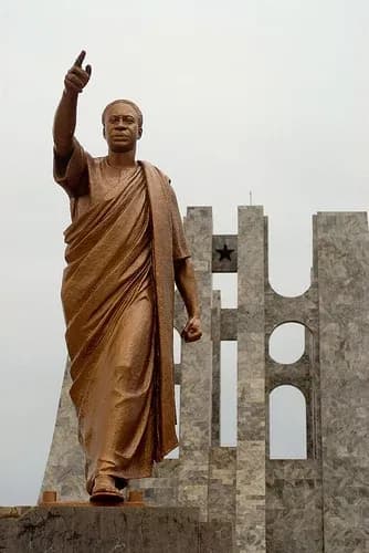 Kwame Nkrumah, who led the campaign for independence